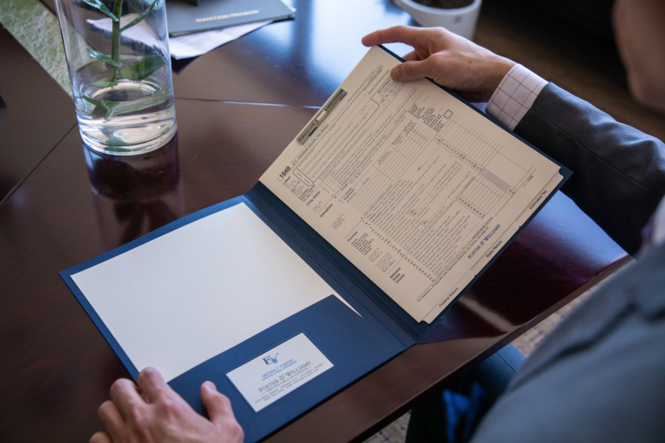 Lockhart Tax Return Presentation Folders - Fastener