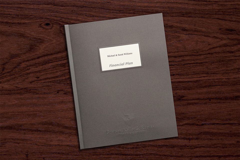 Professional report cover