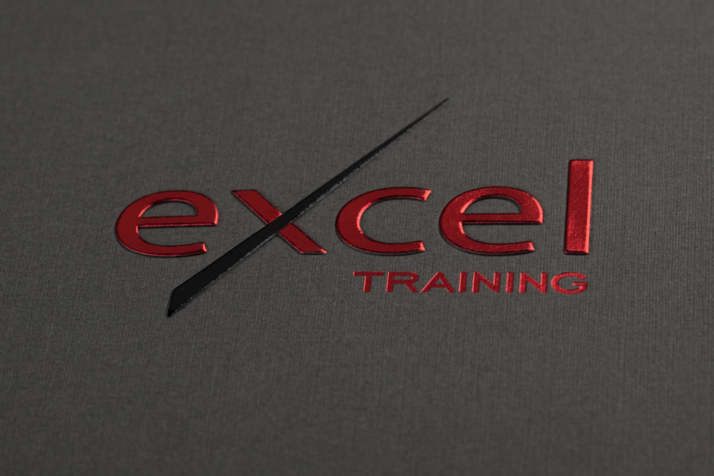 custom foil stamped folder