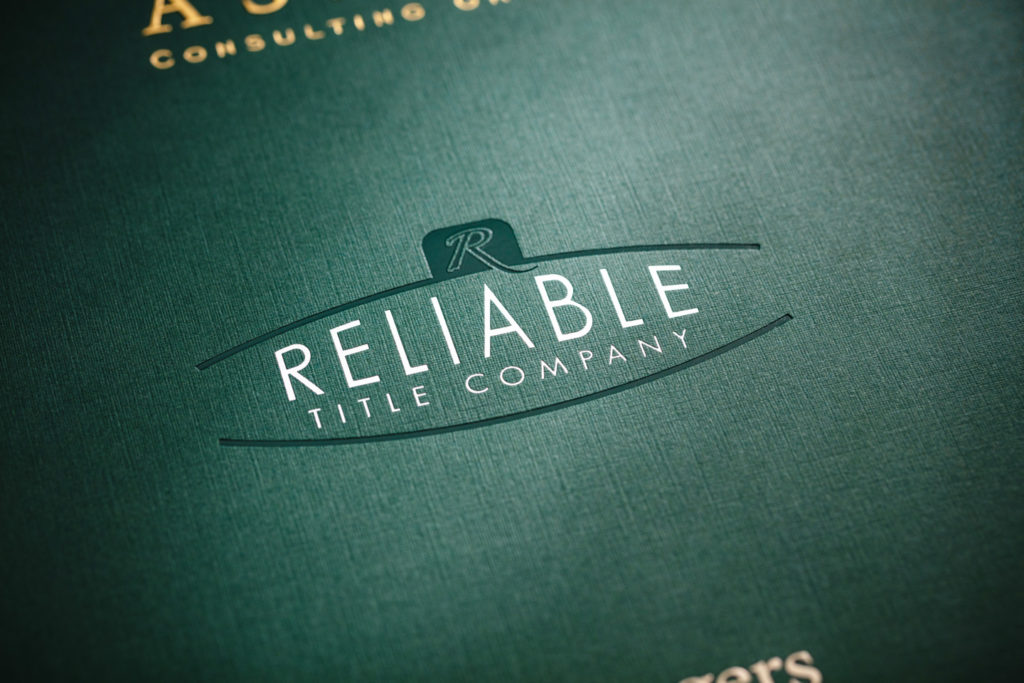 Foil stamped tax folder