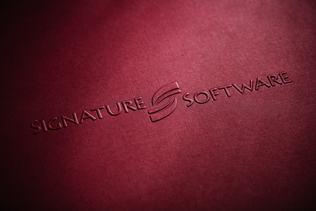 Embossed pocket folder