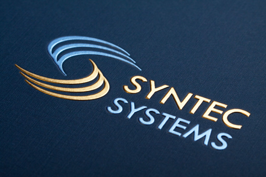 pocket folder with gold foil stamping