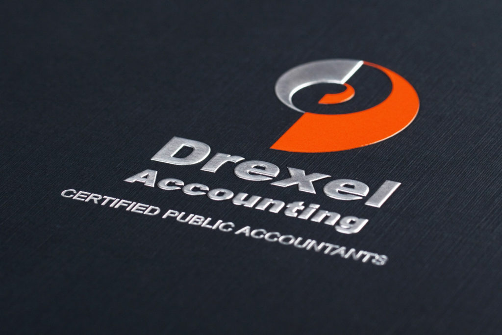 custom imprinted tax folder