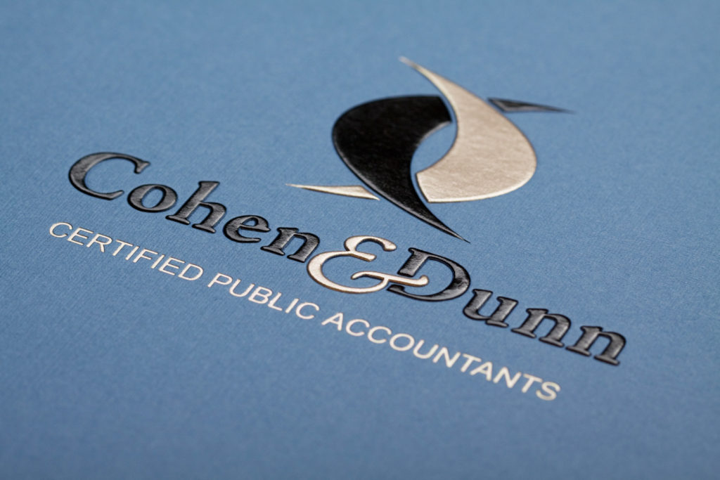 custom tax folder with logo