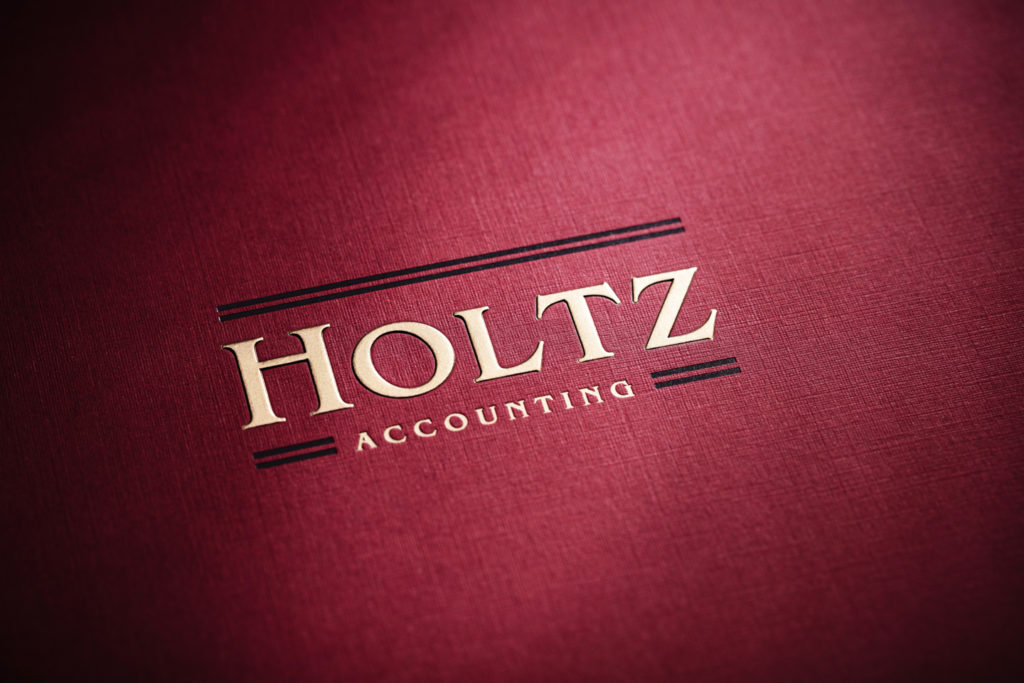 Burgundy linen tax folder