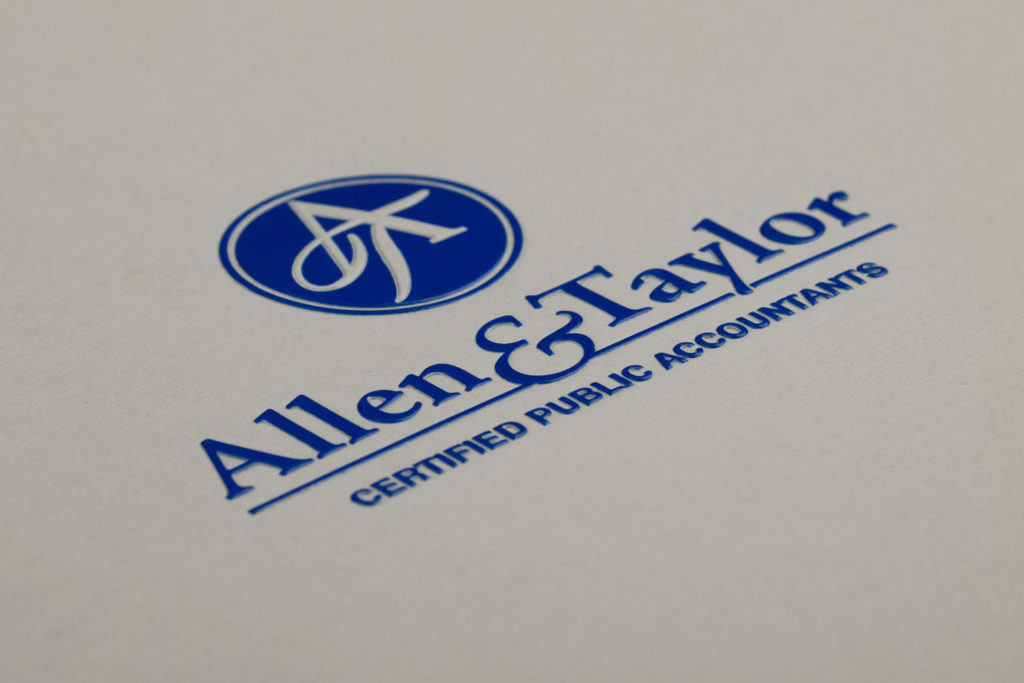 Gray tax folder for accountants