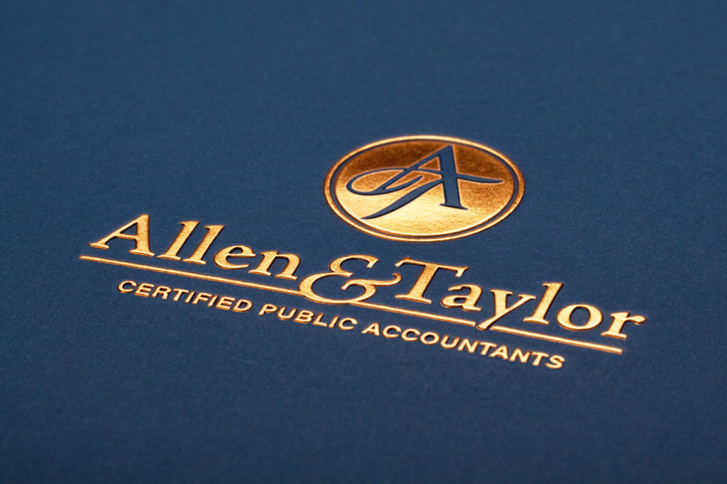 custom printed folder for accountants