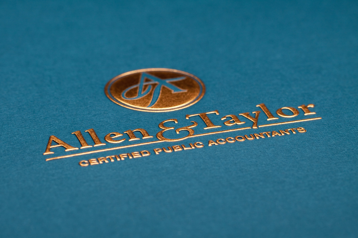 Custom Foil Stamped Folder Example