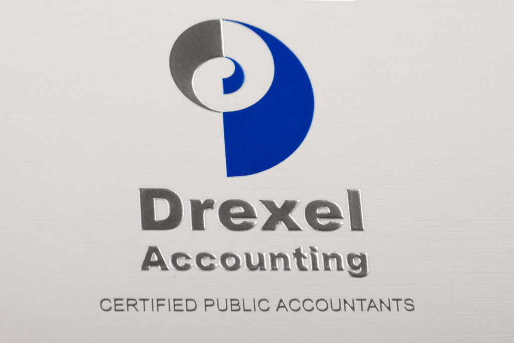 White linen custom tax folder