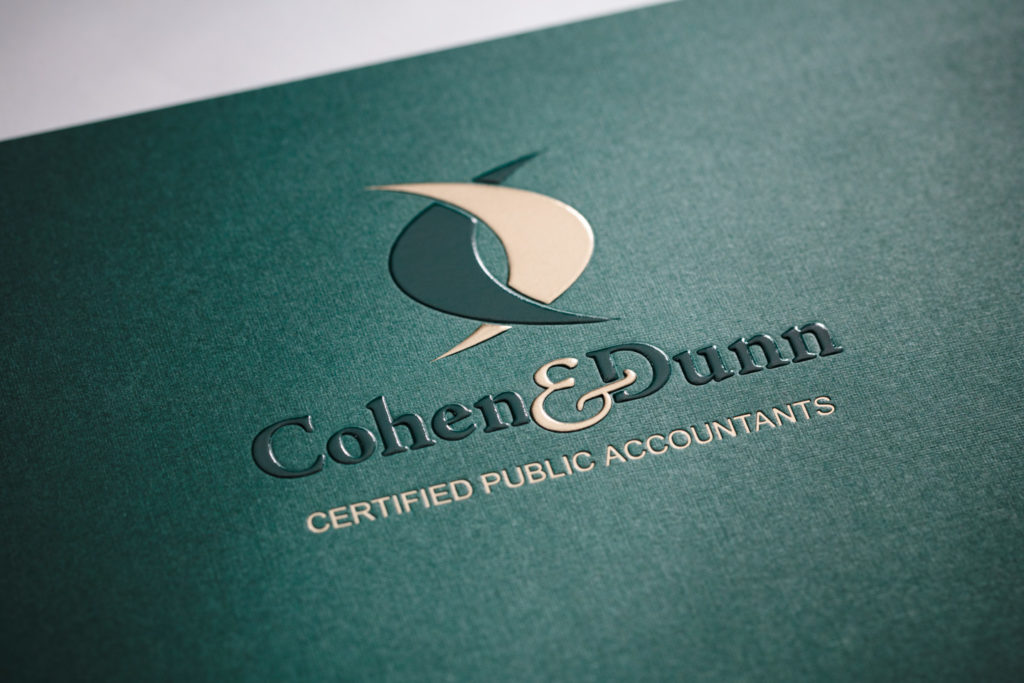 Green CPA pocket folder