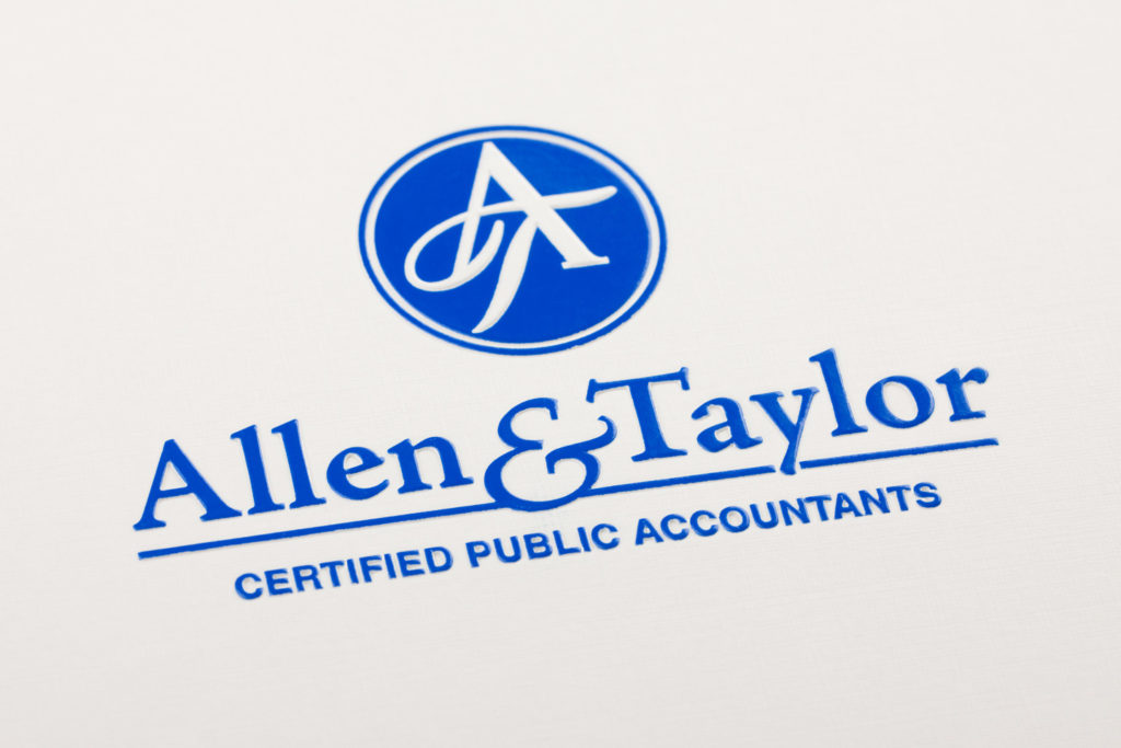 custom printed CPA pocket folder